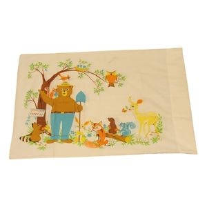 Vintage Smokey the Bear pillow case